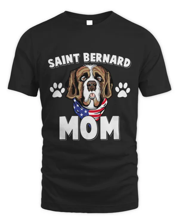 Womens Funny Saint Bernard Lover Graphic for Women Moms St. Bernard