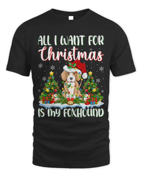 Xmas Lighting Santa All I Want For Christmas Is A Foxhound