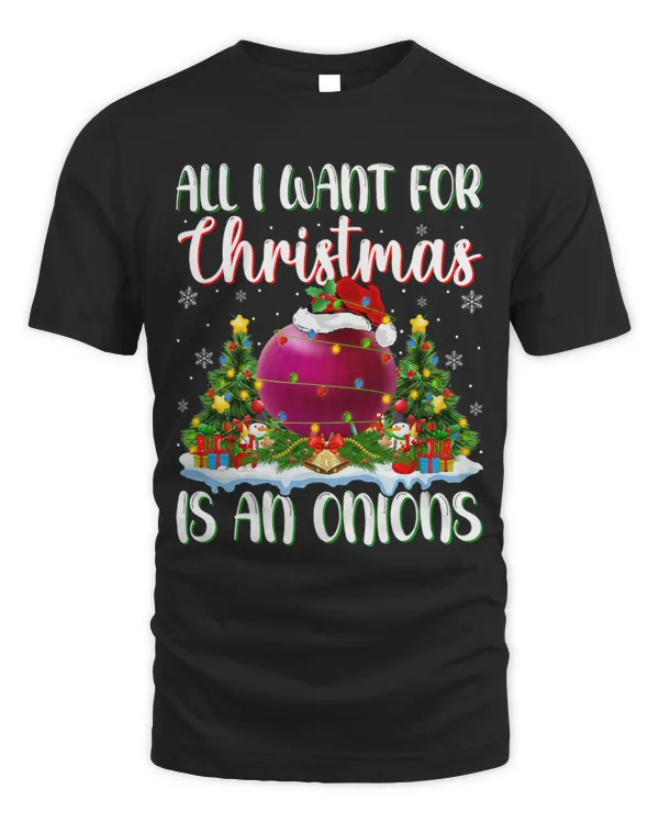 Xmas Lighting Santa All I Want For Christmas Is A Onions