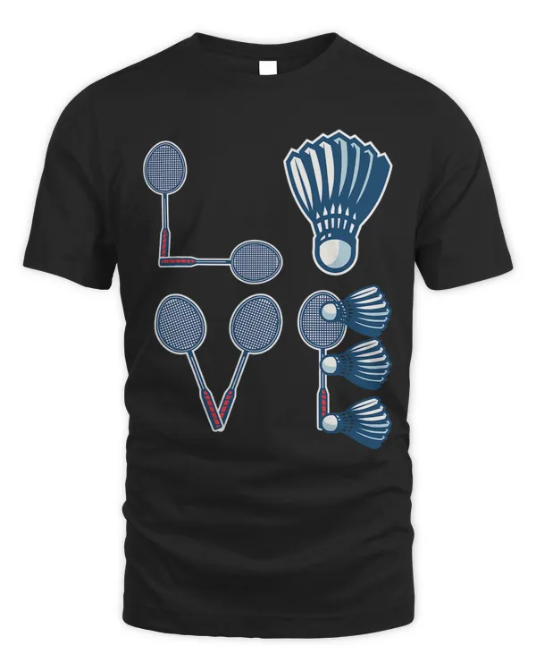 Love Badminton Shirt Badminton Lover Badminton Player Gift