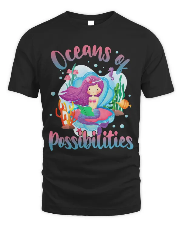 Oceans of Possibilities Summer Reading Tshirt Mermaid