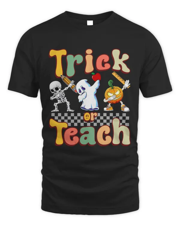Trick or teach halloween groovy teacher gift