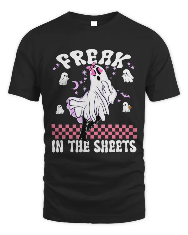Freak In The Sheets Funny Ghost Groovy Halloween