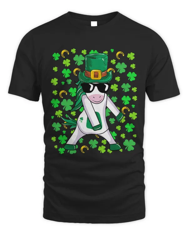 St. Patricks Day Shirt Funny Irish Unicorn Leprechaun 1