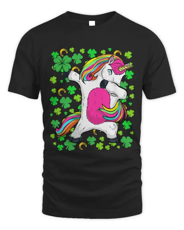 St. Patricks Day Shirt Funny Irish Unicorn Leprechaun 3