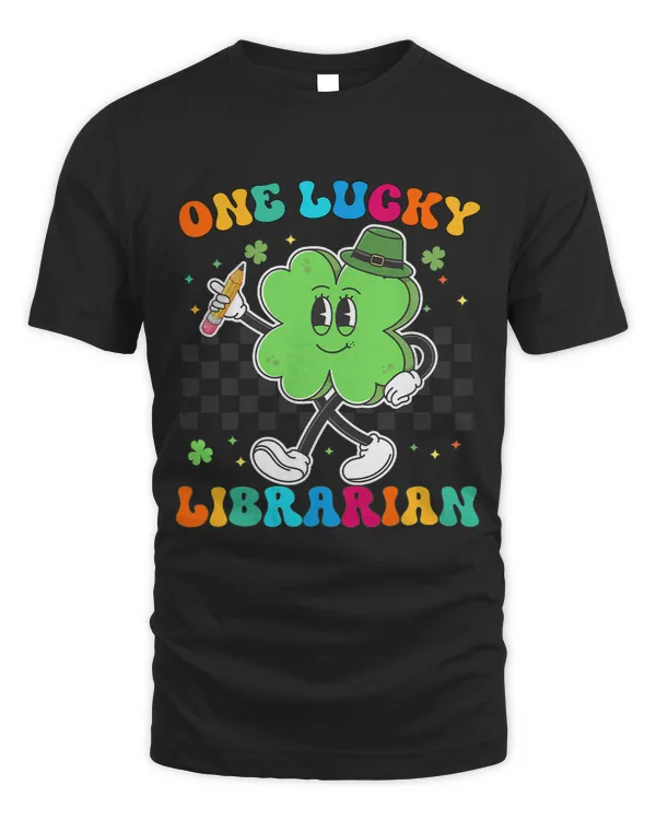 Vintage One Lucky Librarian St Patrick Day School