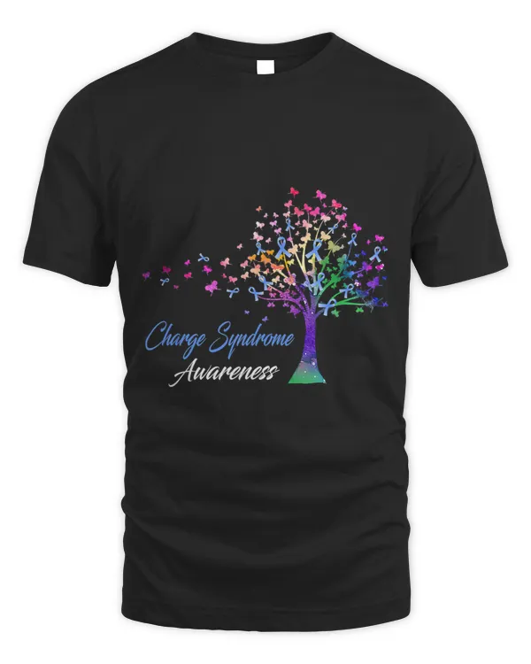 Charge Syndrome Warrior Tree Ribbon Charge Syndrome Awareness Clothing