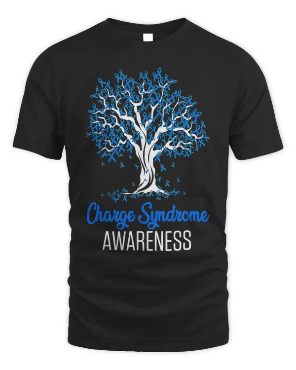Charge Syndrome Warrior Womens Tree Blue Ribbon Charge Syndrome Awareness