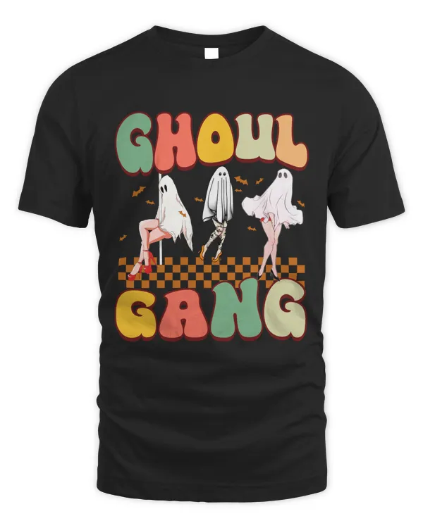 Retro Groovy Ghoul Gang Cute Ghost Funny Halloween