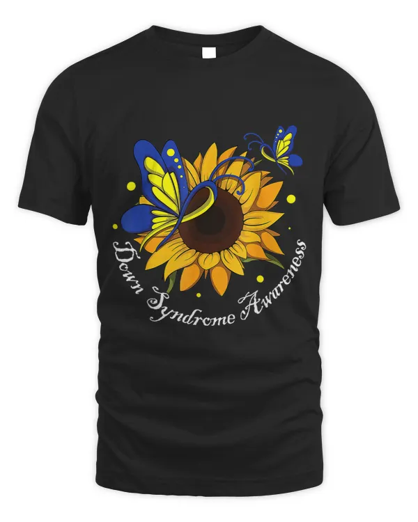 Down Syndrome Butterfly Sunflower World Down Syndrome Awareness Men Women