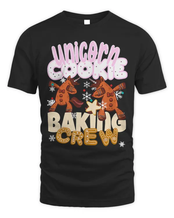 Unicorn Cookie Baking Crew Christmas Baker Team Gingerbread
