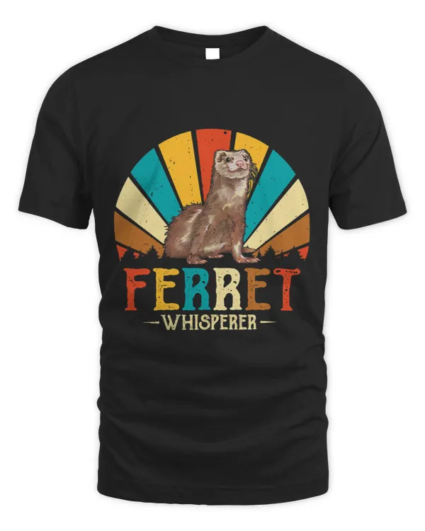 Ferret Lover Whisperer Retro Vintage Style Ferret Lover