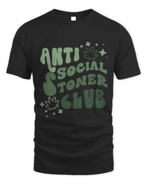 AntiSocial Stoner Club Funny Weed Quote Smoking Costume