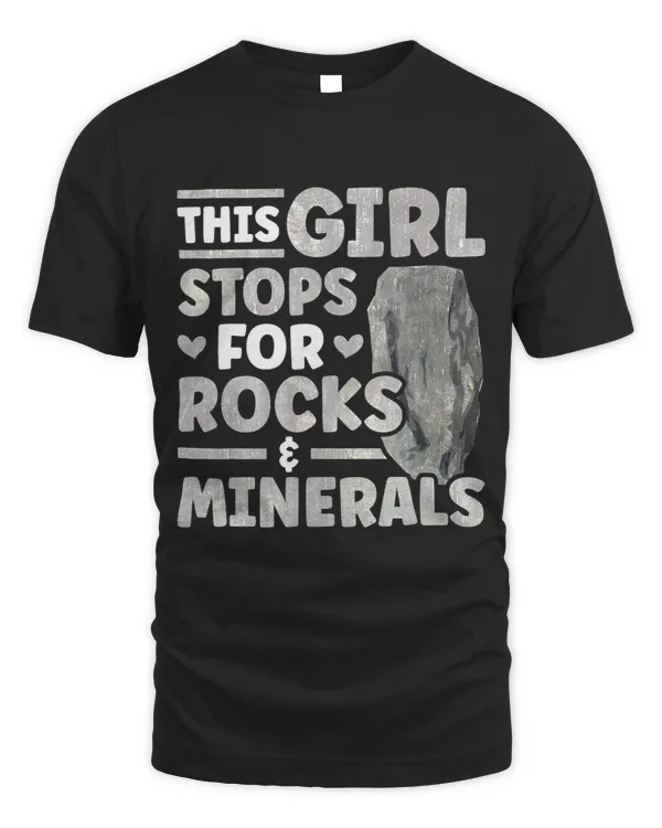 This Girl stops for rocks minerals Girl Rock Collector