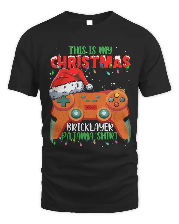 This Is My Christmas Video Game Controller Bricklayer Pajama
