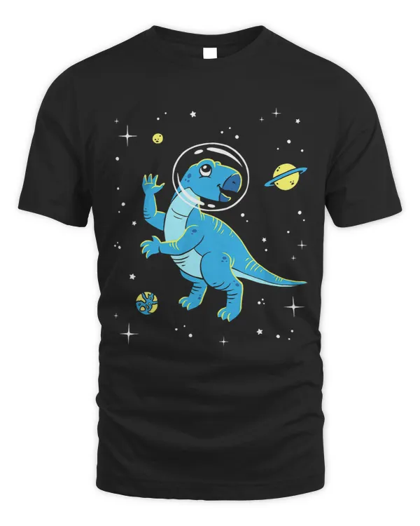 Astronaut Iguanodon In Space Travel Galaxy Dinosaur Lovers
