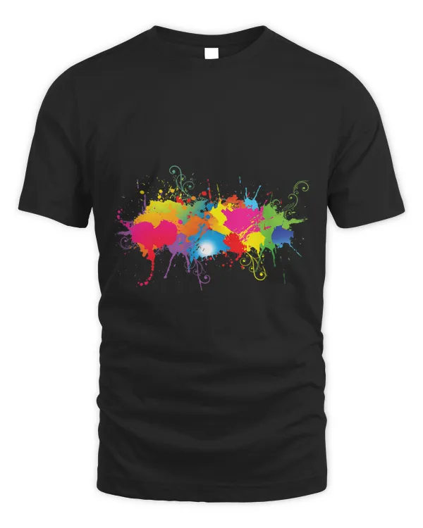 Abstract Art Color Pattern Painting Creative Paint Gift T-Shirt