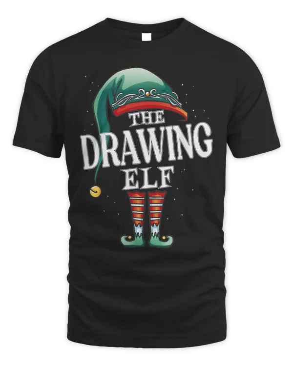 Drawing Elf Christmas Group Xmas Pajama Party