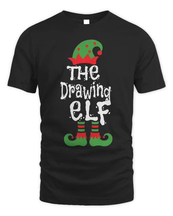 Drawing Elf Family Matching Christmas Group Pajama Gift