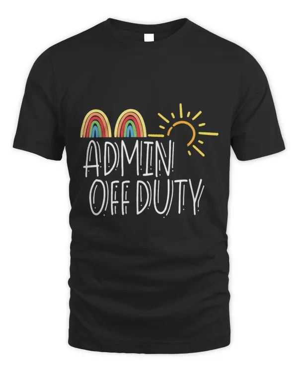 Admin Off Duty Company Squad Summer Vacation Cute Rainbow