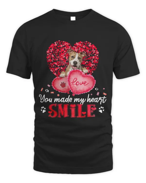 You Make My Heart Smile American Staffy With Heart