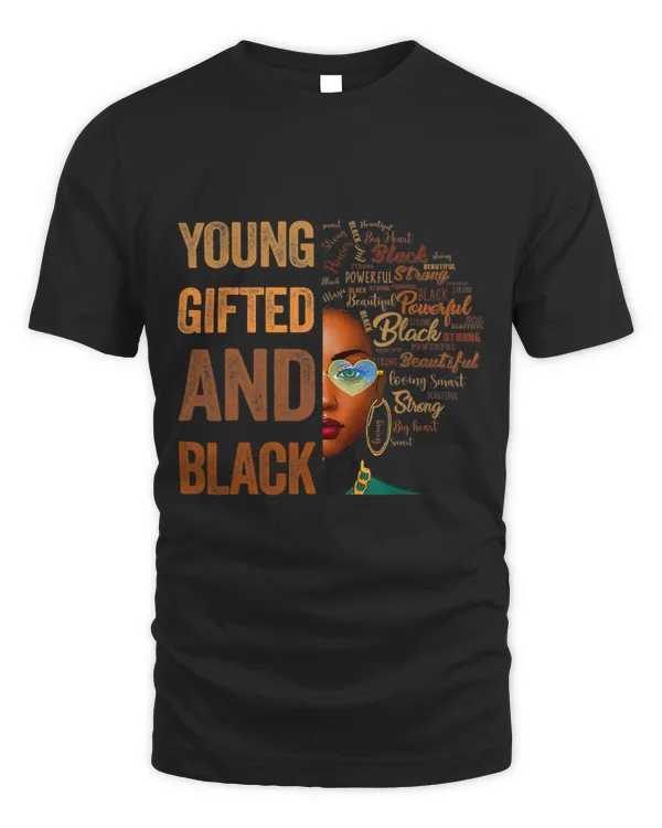 Young Gifted And Black Girl Funny Melanin Queen Girls Kids 1