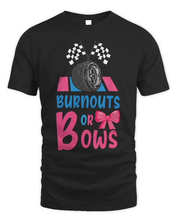mWq6 Funny Burnouts Or Bows Baby Shower Gender Reveal Party