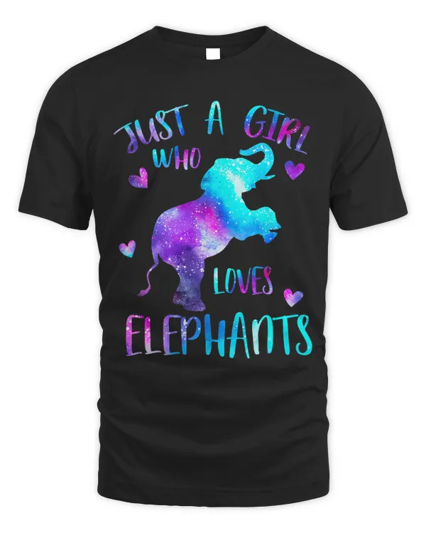 Just a Girl Who Loves Elephants Galaxy Space Elephant Lover
