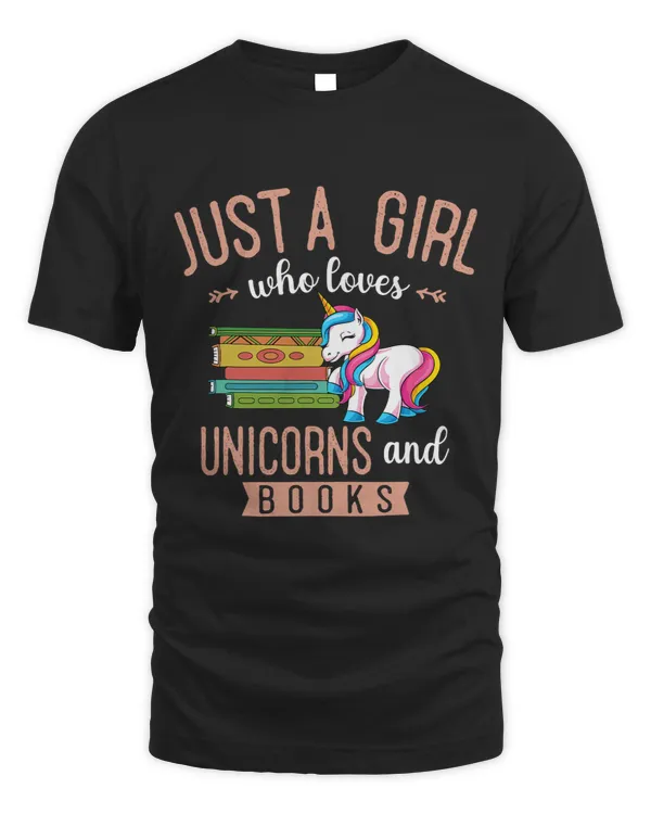 Fantasy Animal Book Lover Reading Bookworm Girls Unicorn