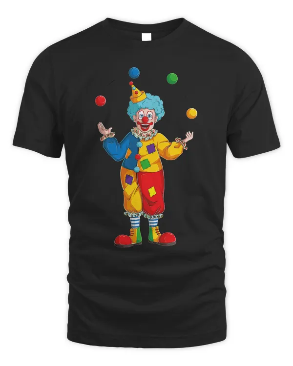 Funny Clown Juggling Circus Entertainer Costume Kids boy Men