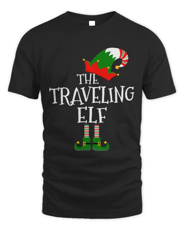 Funny The Traveling Elf Matching Family Group Gift Christmas