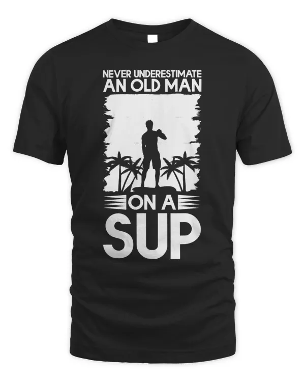 Mens Stand Up Paddle An Old Man On A SUP Standup Paddleboarding