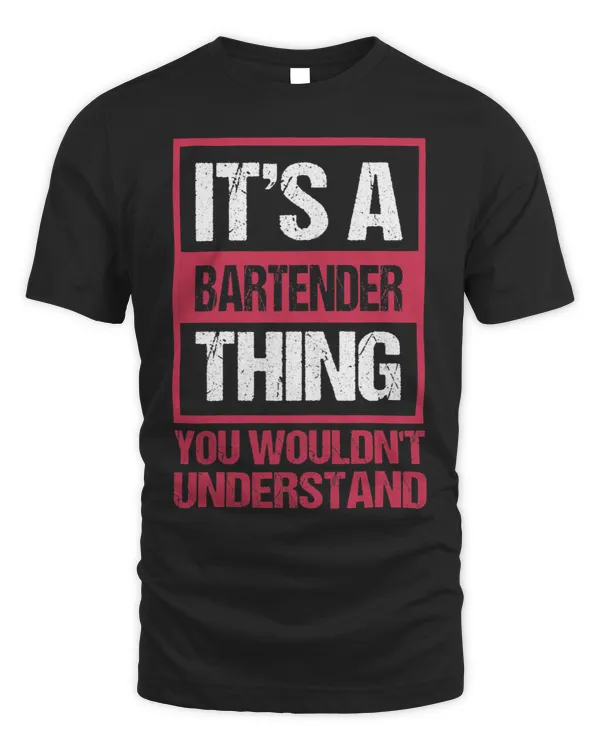 Bartender Barman Womens Retro Bar Pub Owner Saying Mixologist Bartender 4