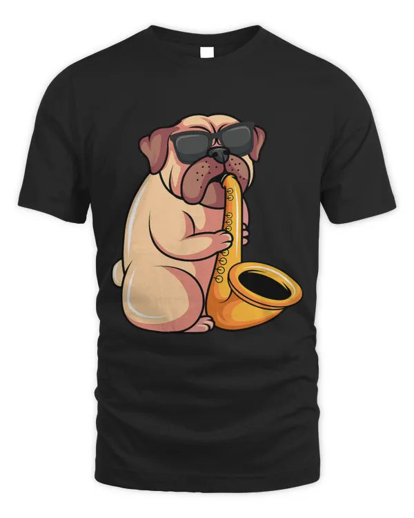 Pug Saxophonist Saxophone Lovers Musicians Dog Owners