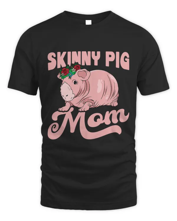 Skinny Pig with Flower for a Guinea Pig Lover Mom