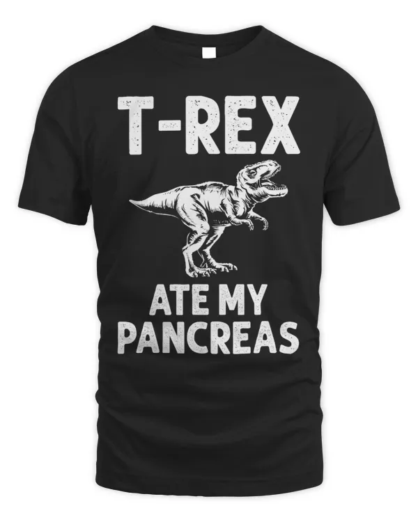 Funny Diabetic Gift Cool Trex Dino Diabetes Awareness Month 4