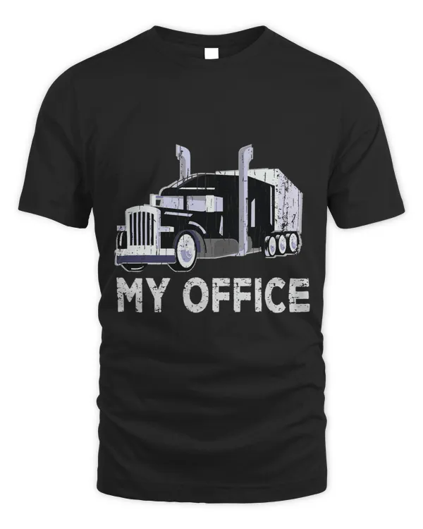 Simple Truck Driving Graphic My Office
