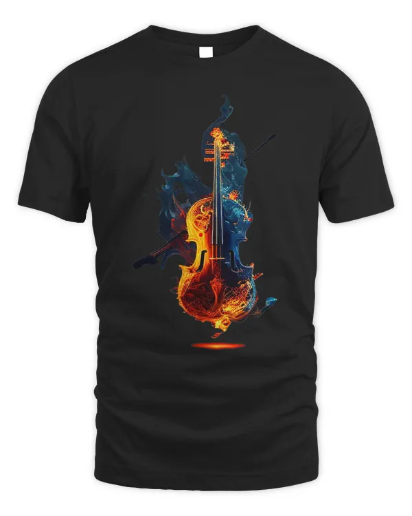 Cool Violin on Fire for burning Music