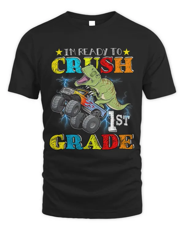 im ready to crush 1st grade monster truck dinosaur boys 2