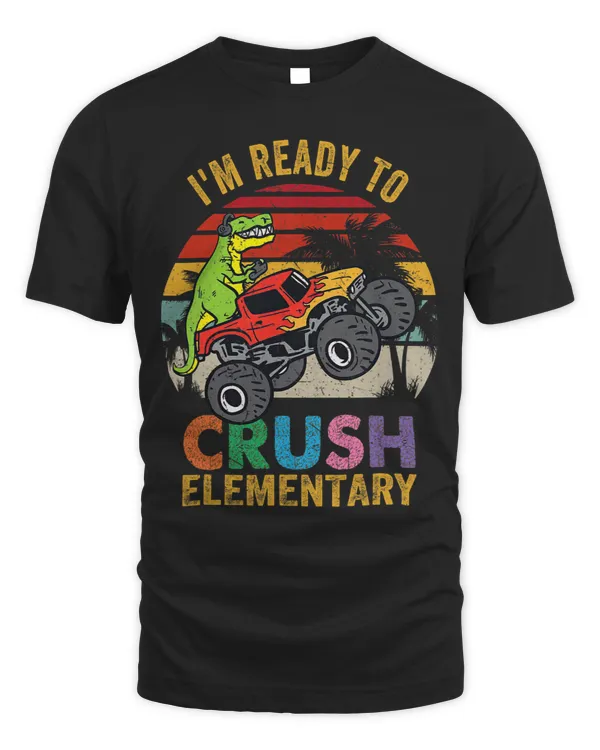 Im Ready To Crush Elementary Dinosaur Boys Kids