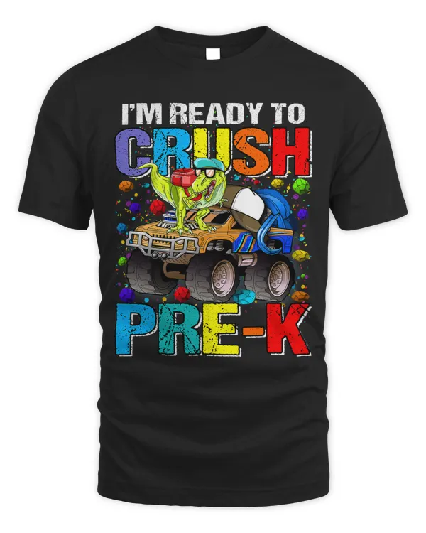 Im Ready To Crush PreK Monster Truck Dinosaur
