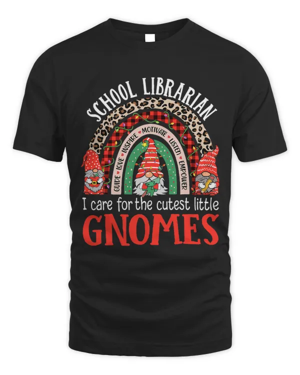 Librarian Job School Librarian Gnomes Funny Christmas Library