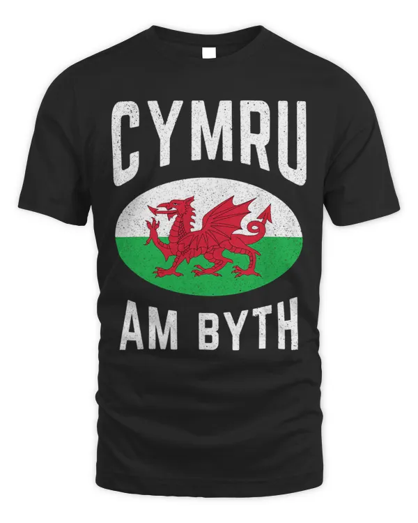Cymru Am Byth Cymraeg Wales Flag Vintage Rugby Proud Welsh