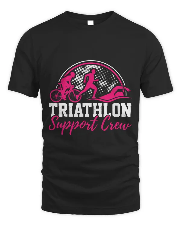 Cycling Cycle Triathlon Support Crew Running Cycling Swimming Triathlete 3