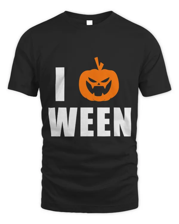 I Pumpkin Ween Funny Halloween Joke Quote Men Women