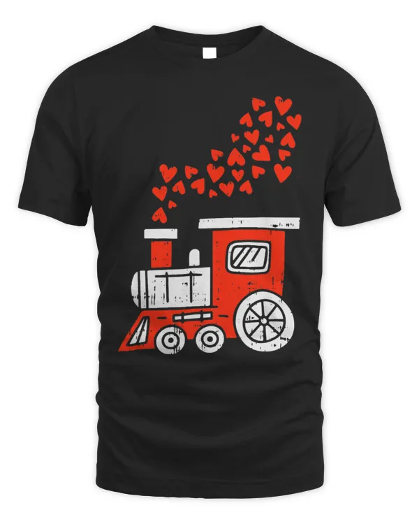 Heart Train Valentines Day Cool Railroad Love Boys Girls 5