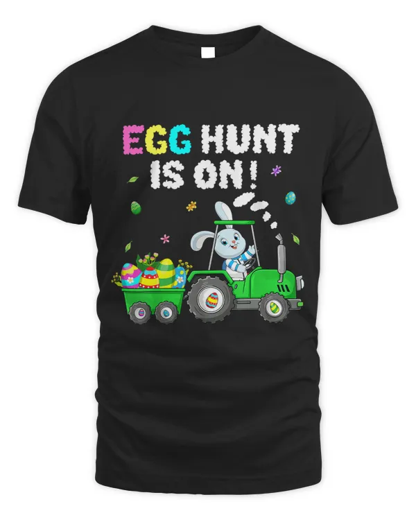 Egg Hunt Is On Tractor Easter Bunny Eggs Boys Kids Toddler4