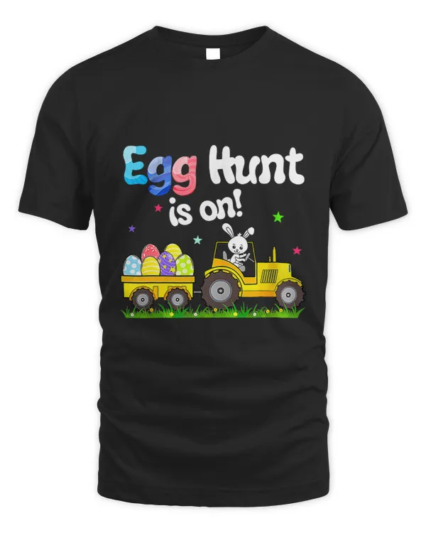 Egg Hunt Is On Tractor Funny Easter Bunny Toddler Boy Easter