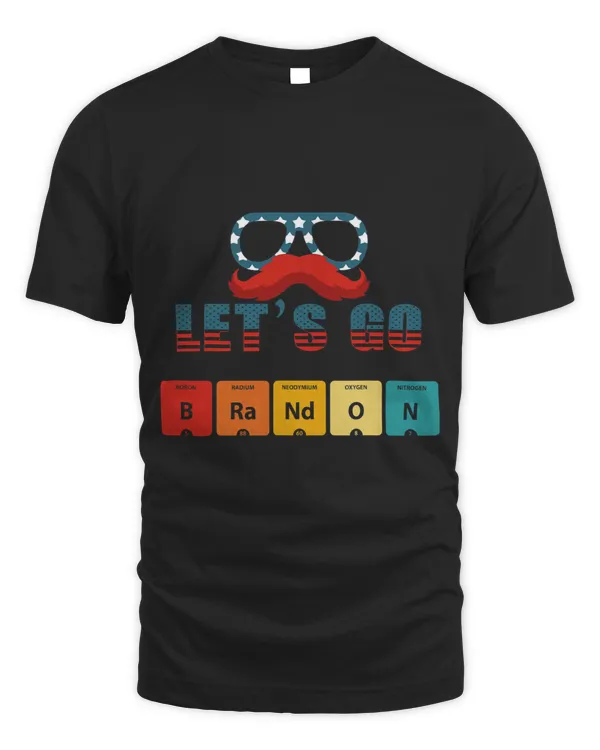 Lets Go Brandon 2Vintage US Periodic Table Of Elements