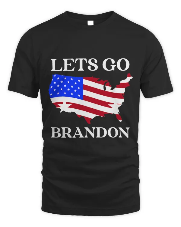 Lets Go Brandon Fake News Biden Chant American Flag USA Flag